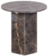 Odkládací stolek Naxos 50 cm mramor hnědý