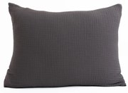 Mušelínová obliečka na vankúš 50 × 70 cm - Alexia tmavosivá