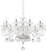 Ideal Lux - Krištáľový luster na reťazi NEGRESCO 10xE14/28W/230V pr. 85 cm číra