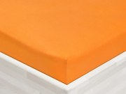 Jersey napínacie prestieradlo JR-006 Oranžové 90 x 200 - výška 20 cm