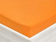 Jersey napínacie prestieradlo JR-006 Oranžové 90 x 200 - výška 20 cm