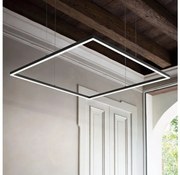 Ideal Lux - LED luster na lanku ORACLE SLIM LED/33W/230V 3000K 50x50 cm čierny