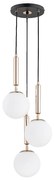 Alfa Luster na lanku VOLDA 3xE14/10W/230V pr. 28 cm mosadz 62202