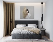 Obraz na plátne TAJOMNÁ ŽENA S LISTOM | rôzne rozmery