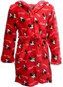 Detský / dievčenský župan s kapucňou Minnie Mouse - Disney - červený, 110 / 116