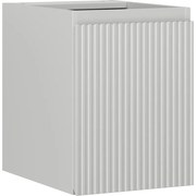 Mexen Rivel, kúpeľňová skrinka 35 cm, 1 dvierka, s drážkami, sivá matná, 91A21-03547-1-BF62