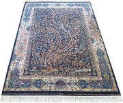 DY Hodvábny exkluzívny koberec Qum Silk 11 - modrá Rozmer: 160x230 cm