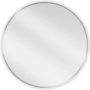 Mexen Loft okrúhle kúpeľňové zrkadlo 70 cm, rám inox - 9850-070-070-000-10