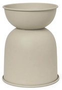 Ferm Living Kovový kvetináč Hourglass Cashmere Extra Small