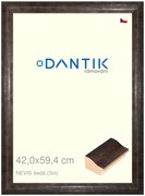 DANTIK rám na obraz 42x59,4 | NEVIS šedá (Plexi Čiré)