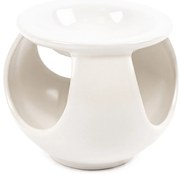 Keramická arómalampa Sole, 10 x 12 x 10 cm, biela