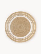 Ručne vyrobený okrúhly koberec z juty Clover