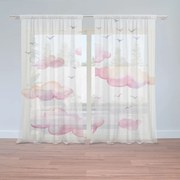 Sablio Záclony Ružové mraky: 2ks 150x250cm