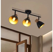 Brilagi - Bodové svietidlo ODENSE 3xE14/10W/230V kaučukovník/čierna