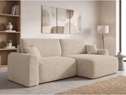 Rozkladacia obojstranná sedacia súprava do L NORDEN TILIA 250x140 cm, krémová