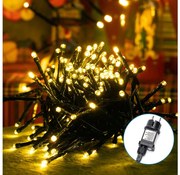 Aigostar - Vonkajší LED vianočný reťazec 600 LED/8 funkcií 18 m IP44 teplá biela