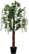 PLANTASIA umelý strom, 120 cm, Wisteria, krémová