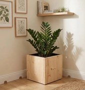 AMADEA Drevený obal s kvetináčom, 27x27x27cm Český výrobok