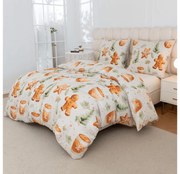 Obliečky z mikrovlákna WINTER GINGERMAN biele Rozmer obliečky: 70 x 90 cm | 140 x 220 cm