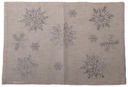 Vianočné prestieranie Silver Flakes, 33  x 48 cm