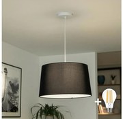 Brilagi - LED závesný luster na lanku CERIA 1xE27/40W/230V priemer 45 cm čierna