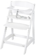roba Detská drevená vysoká jedálenská stolička Sit Up (biela/flex) (100306933)