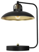 Stolná lampa Felix, 1x zlaté/čierne kovové tienidlo, b/g