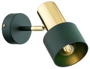 Argon 8111 - Nástenné bodové svietidlo DORIA 1xE27/15W/230V zelená/mosadz