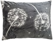 XPOSE® Mikroplyšová obliečka na vankúš PÚPAVY - sivá 70x90 cm