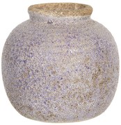 Retro váza s nádychom fialovej a odreninami - Ø 8 * 8 cm
