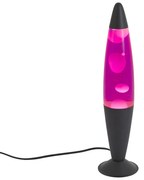 Lávová lampa ružová s bielym voskom vrátane LED - Molten Lava