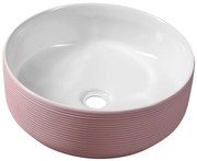 Sapho Sapho, ARDEA keramické umývadlo na dosku priem. 41 cm, ružová, AR041