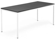 Kancelársky pracovný stôl QBUS, 1800x800 mm, čierna/biela