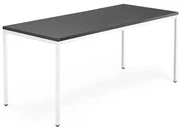 Kancelársky pracovný stôl QBUS, 1800x800 mm, čierna/biela