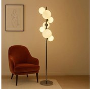 Brilagi - LED stojacia lampa MILLA 7xG9/3W/230V čierny chróm/biela