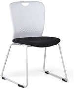 Plastová stolička DOT, čierna