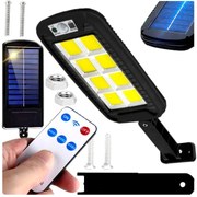 BERGE Solárna LED COB lampa s pohybovým čidlom + diaľkový ovládač ORAN 30W