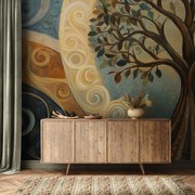 Fototapeta - Strom života a špirály (147x102 cm)