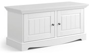 PROXIMA.store - Rustikálny masívny botník 2.0 - BELLUNO ELEGANTE FARBA: biela