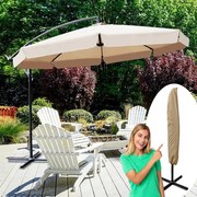 Veľký záhradný slnečník so stojanom