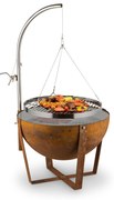 Blumfeldt Blum Fire Globe, ohnisko s grilom, Ø 60 cm, oceľ