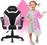 Detská herná stolička Ranger - 1.0 ružová mesh