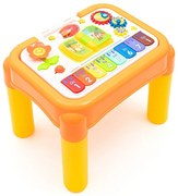 Baby Mix Multifunkčný hudobný vzdelávací stolík 3v1, žltá