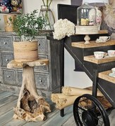 Oválny košík Alma z bambusových tyčiek - Ø 26 * 22 cm