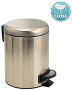 Gedy Gedy, POTTY odpadkový koš 3l, Soft Close, zlatá matná, 320987