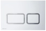 Ravak X01739 - Splachovacie tlačidlo TWIN 24,7x16,5 cm biela
