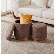 Eglo 424141 - SADA 2x Taburet MASHIKE pr. 31,5/38,5 cm hnedá