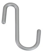 Závesné plastové háčiky v súprave 6 ks v striebornej farbe City – Metaltex