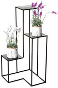 Stojan na kvety KASKADA 85x40 cm čierna