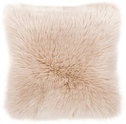 Béžový vankúš Tiseco Home Studio Sheepskin, 45 x 45 cm